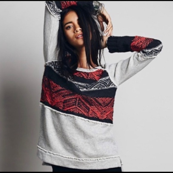 Free people snow angel pullover sweater Size XS - Picture 2 of 8
